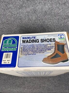 Hodgman Wadelite Fly Fishing Wading Shoes Men’s Size 13 NEW!